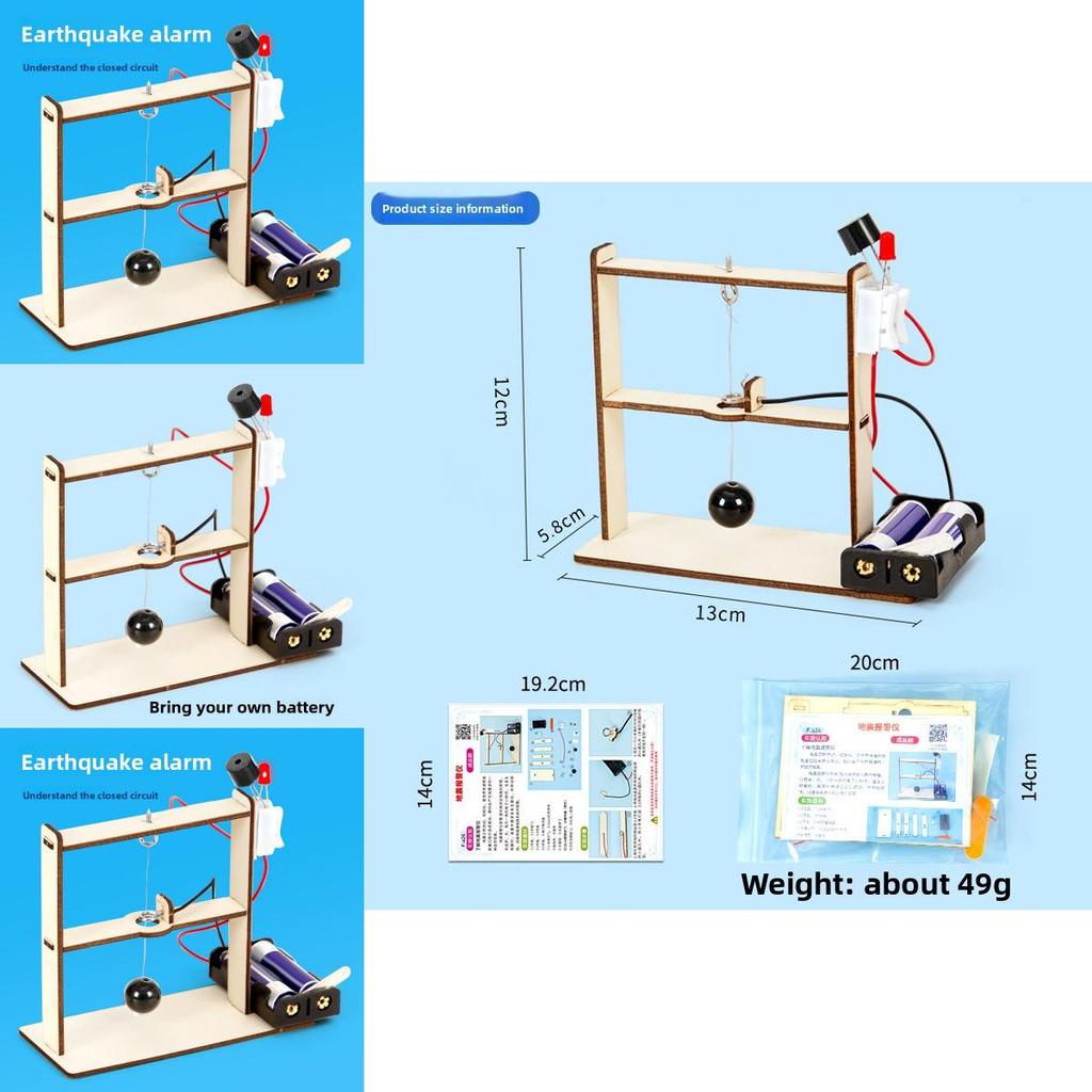 Earthquake Sensor Diy Model Science Experiment With Multimaterial Kit For Stem Education