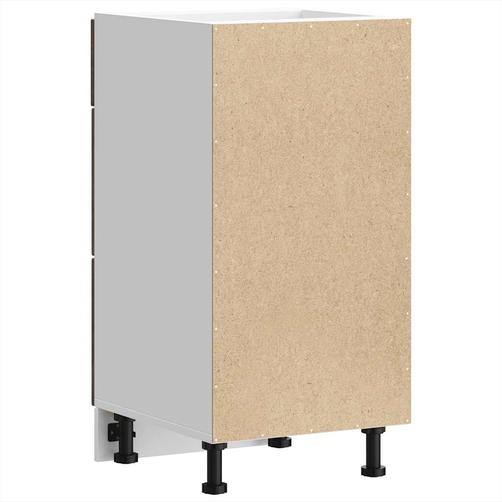 Porto Kitchen Base Cabinet Smoked Oak Particleboard