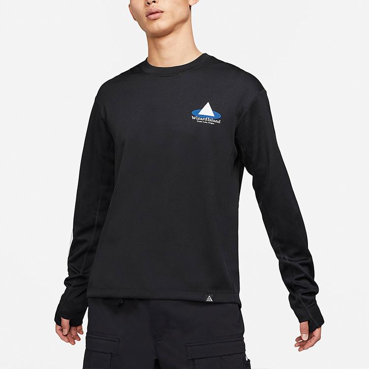 Nike Мужская футболка ACG с опущенными плечами, черная, CZ6707-010