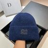 [Rabbit Fur] Min Thickened And Enlarged Double-Folded Edge Small Knitted Hat Winter Warm Plush Hat
