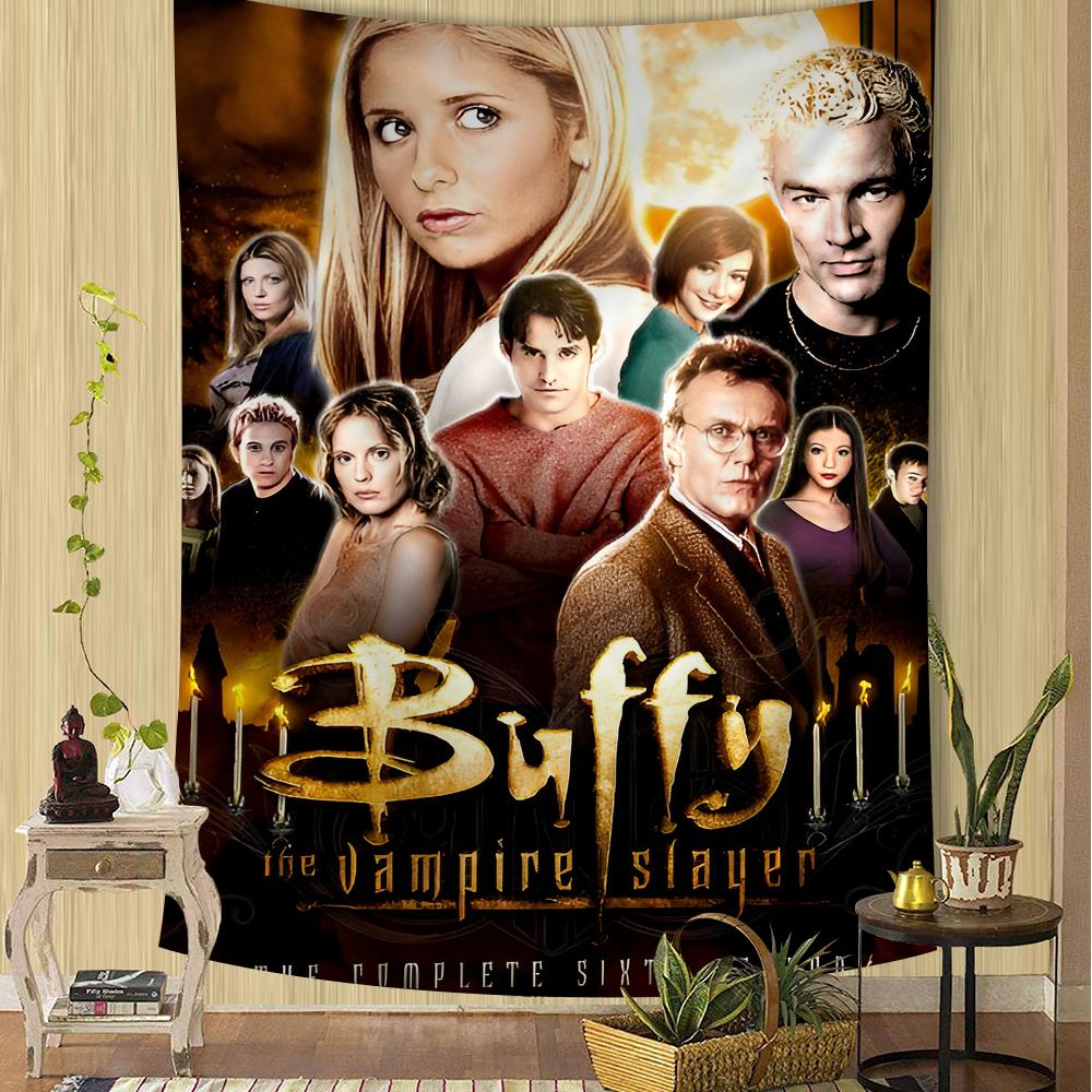 Buffy the Vampire Slayer Colorful Tapestry Wall Hanging Cheap Hippie Bohemian Wall Tapestries Mandala Wall Hanging Sheets