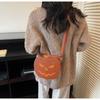 Pumpkin Crossbody Bag For Women Pumpkin Shoulder Bag Female Halloween Bag Pu Leather Demon Messenger Bag Halloween Shopper Bag
