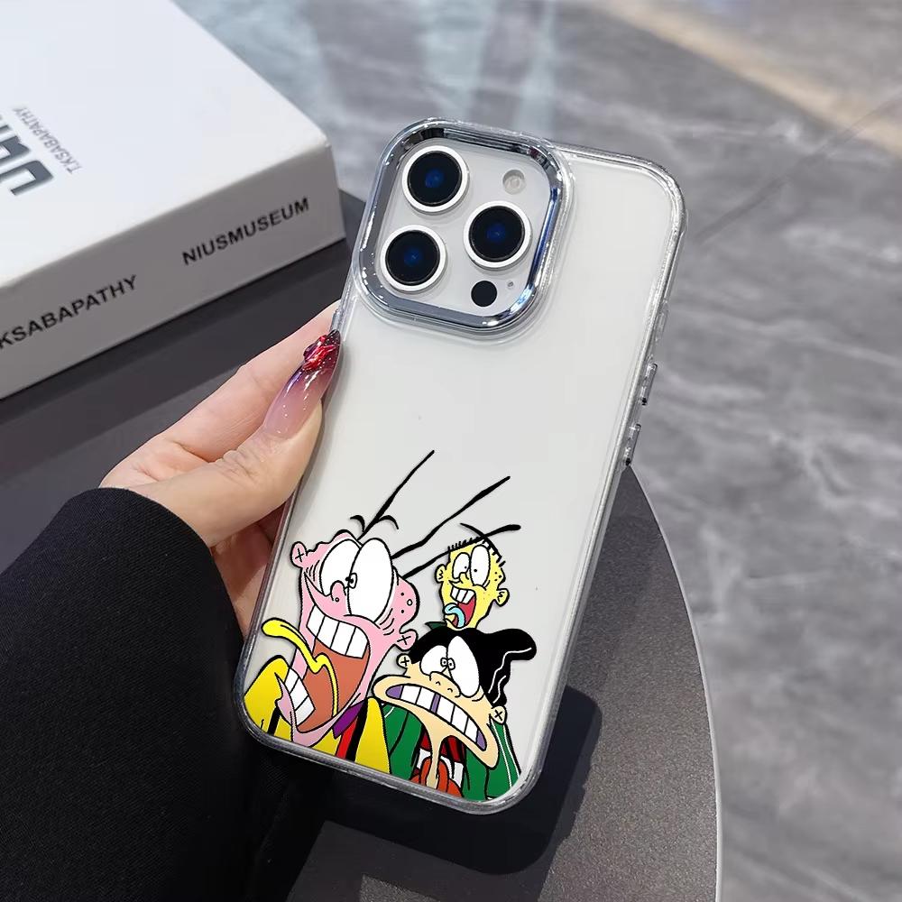 Мультяшный Чехол для Телефона E-Ed Edd N Eddy Для iPhone 17 Air 16 e 15 14 13 12 11 Pro Max Plus SE 2020 2022 Прозрачный Мягкий Чехол