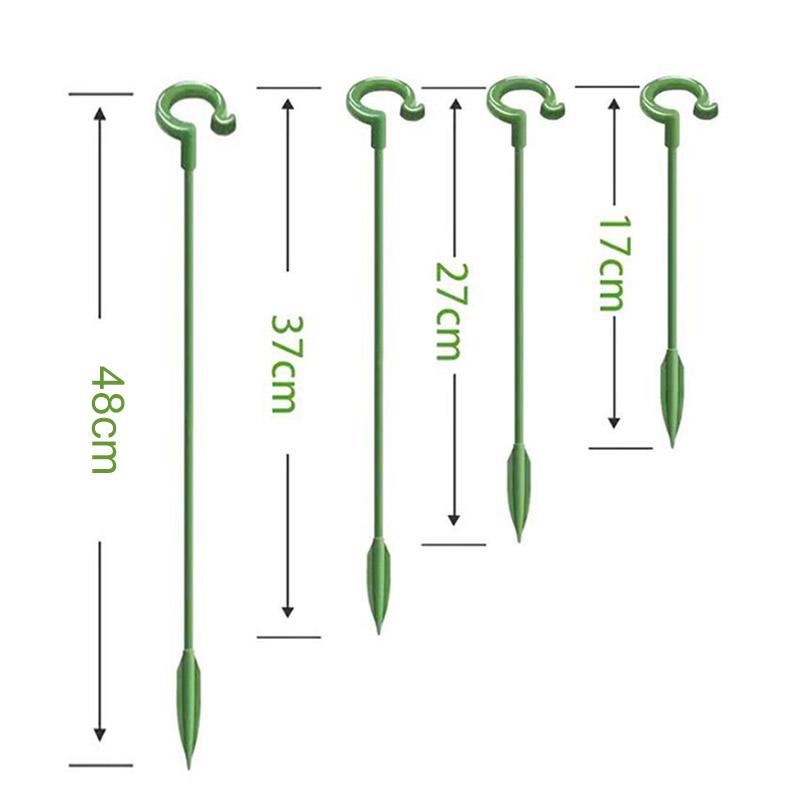 5pcs 37cm 48cm Plastic Plant Supports Holder Bracket Flower Stand Climbing Fixed Protection Tool Garden Supplies For Orchid