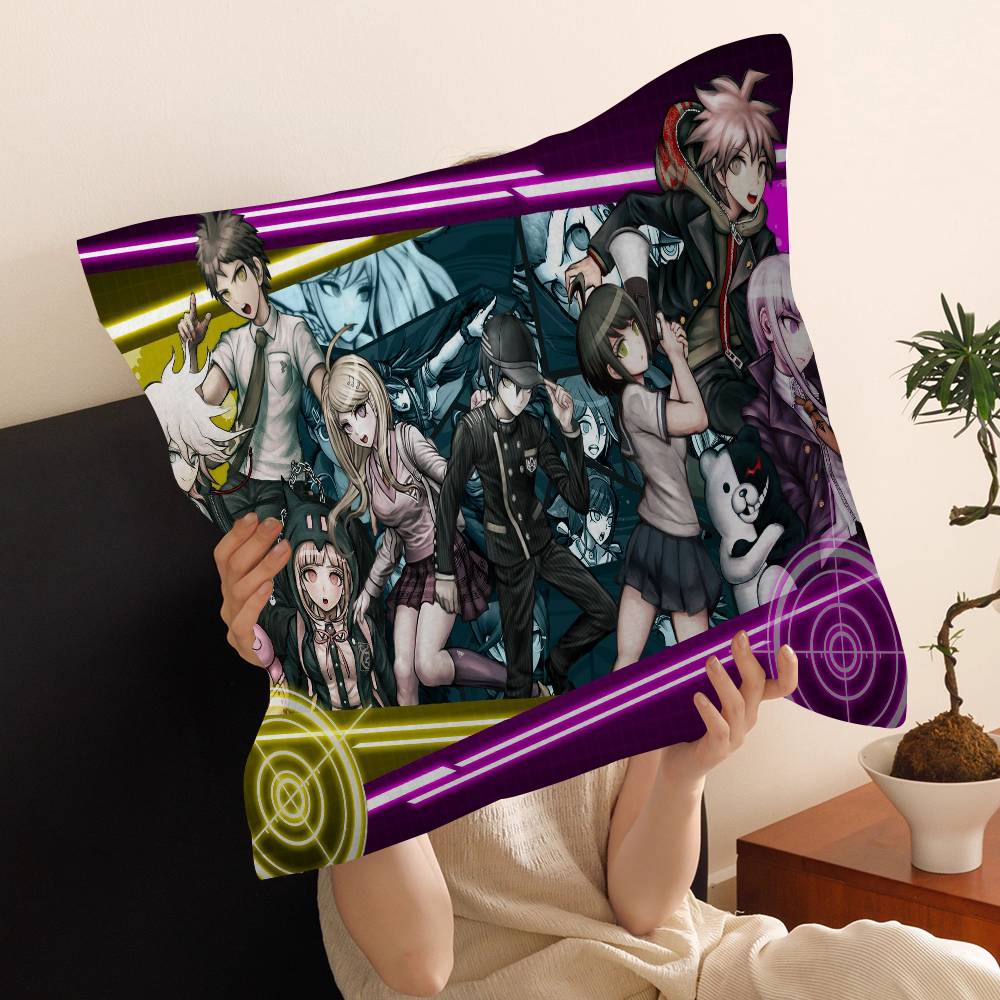 Anime D-Danganronpa Maple Design Cushion Cover Happy Autumn Harvest Decor Holiday Decorati Pillow Cover