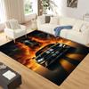 3D ковер Mustang Racing Car Sign GTR, Ковер для гостиной, спальни, дивана, Прикроватный коврик, Декоративный коврик для детей, Нескользящий коврик для пола