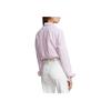 Polo Ralph Lauren SS23 Рубашка с длинным рукавом на пуговицах спереди, в полоску, с вышитым значком, женская, светло-розовая WMPOSHTNDO20394-999