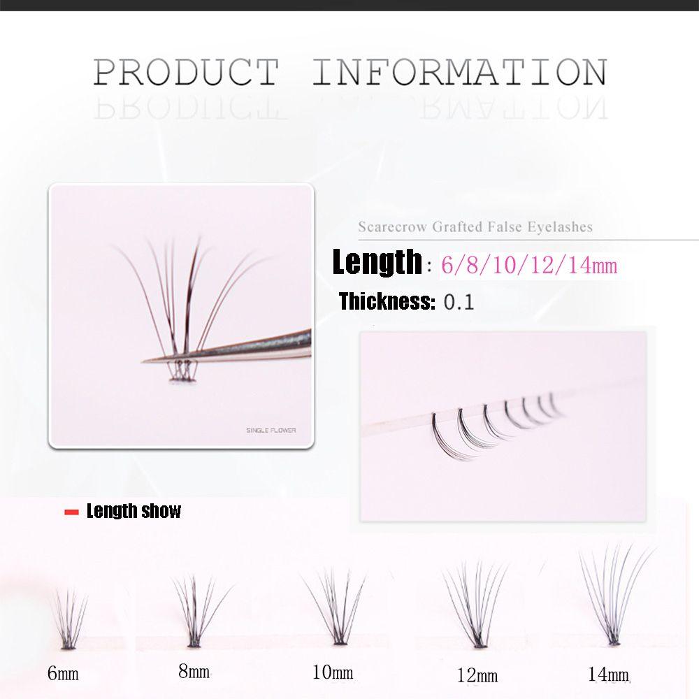 Ручная работа Длинные натуральные 0,10 мм Толщина Индивидуальное наращивание ресниц Накладные ресницы