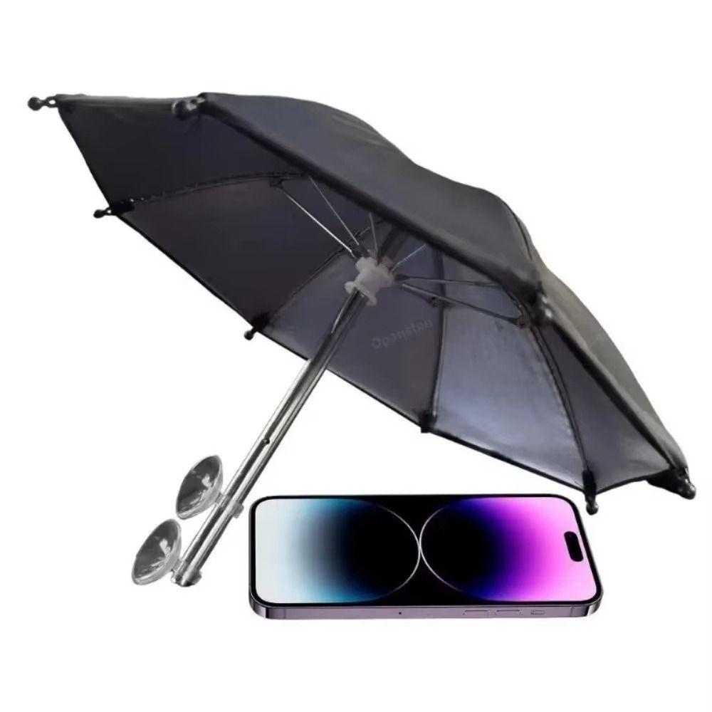 2 Suction Cup Mobile Phone Umbrella Waterproof Cell Phone Sun Shade Cover  Beach