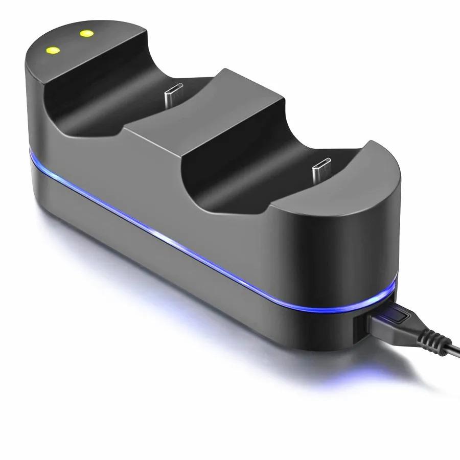 PS4 Controller Charger for Sony PS4 / PS4 Pro / PS4 Slim DualShock 4 Controller, Dual USB LED Indicator Light