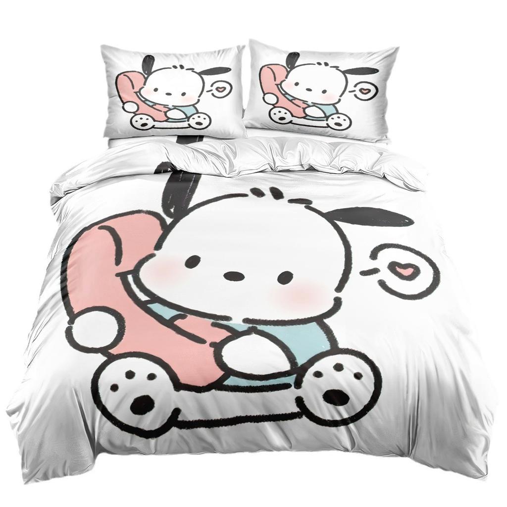 Детское постельное белье, комплект из трех предметов, 90-120 г, абразивная ткань, 3D цифровая печать