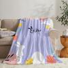 GUOYU Blanket Happy Easter Throw Soft Flannel Throw Summer Blanket Lightweight Cozy Nap Blanket for Sofa Bed Travel