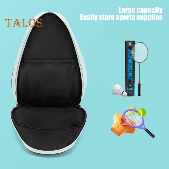 Теннисная сумка Большая вместимость Теннисный рюкзак с лямкой через плечо Водонепроницаемая сумка для ракеток через плечо для тенниса, бадминтона, пиклбола
