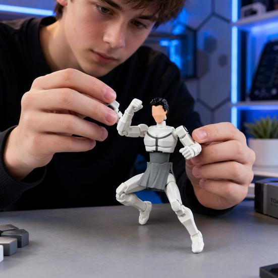 3D-печатная фигурка Yousheng, модель мультяшного персонажа для самостоятельной сборки, многосуставная подвижная манекен-декорация, коллекционный подарок для любителей анимации