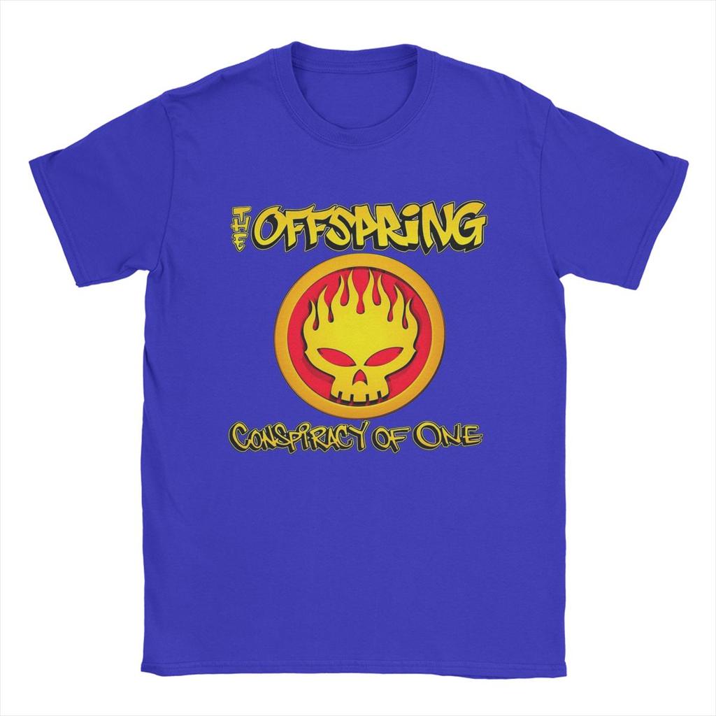 Мужские футболки The Offspring Novelty Pure Cotton Tee Shirt Short Sleeve T Shirts Crewneck Clothing Printing