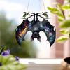 Halloween Bat Acrylic Window Hanging Gothic Bat Hanging Ornament Bat Hanger Pendant Spooky Bat Decor Home Car Ornament