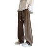 Men's Heavy American Corduroy Pants: Autumn/Winter Velvet-Lined, Trendy Loose Straight Wide-Leg Trousers