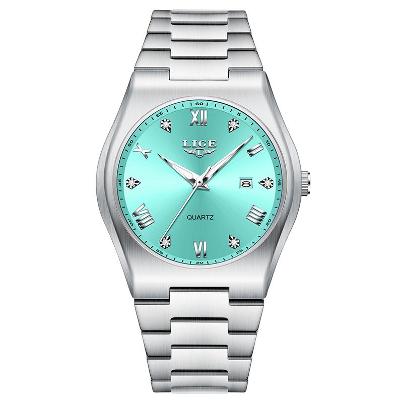 LIGE Luxury Quartz Man Wristwatch Sport Men Watches Waterproof Luminous Date Week Stainless Steel Men's Watch reloj hombre