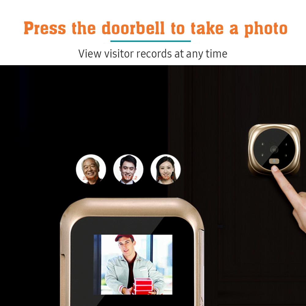 WiFi Doorbell Door Viewer Camera Door Peephole Door Camera Wireless Monitor Live View Available Digital Night Visiion 24'' LCD Screen Doorbell