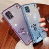 KADEM Для Samsung Galaxy A51 5G SM-A516 Мягкий ТПУ Чехол для телефона Цветочный Декор из Страз Градиентный Блестящий Чехол для телефона