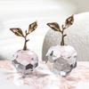 Creative Light Luxury Fruit Apple Crystal Ornaments High-end Living Room Model Room TV Cabinet Home Desktop Decorations