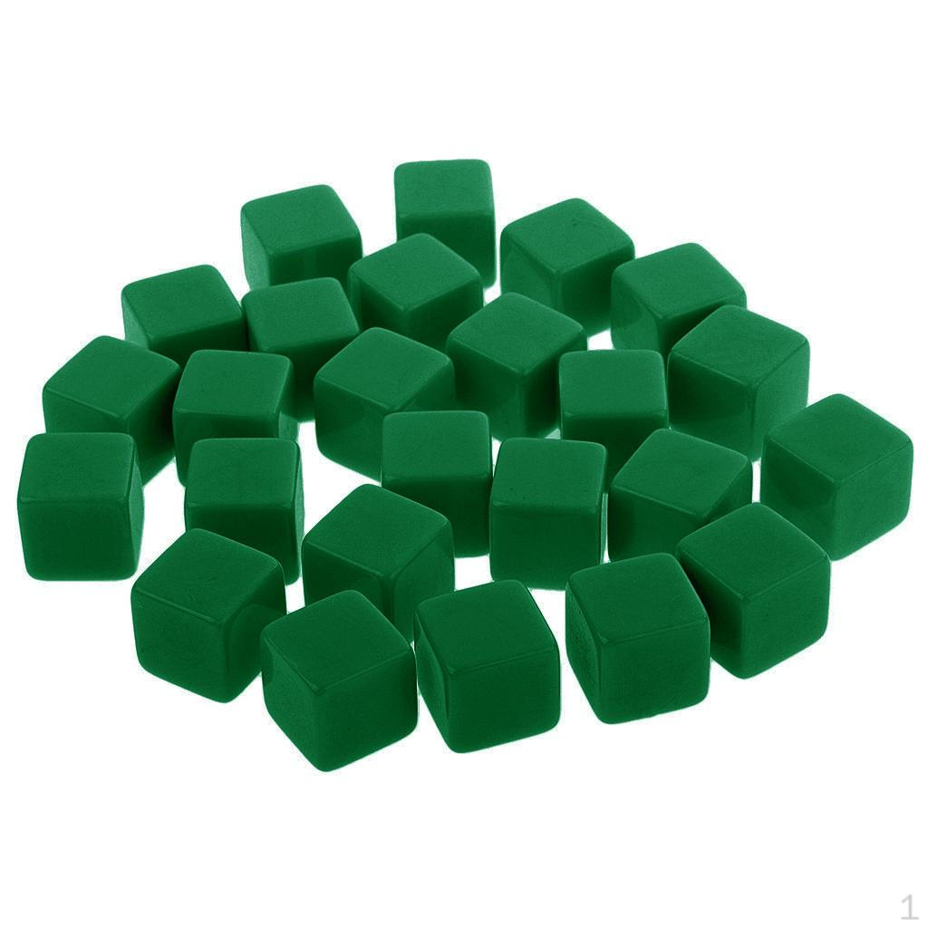 25 Pieces Square Edge D6 Six Sided RPG Gaming Gift