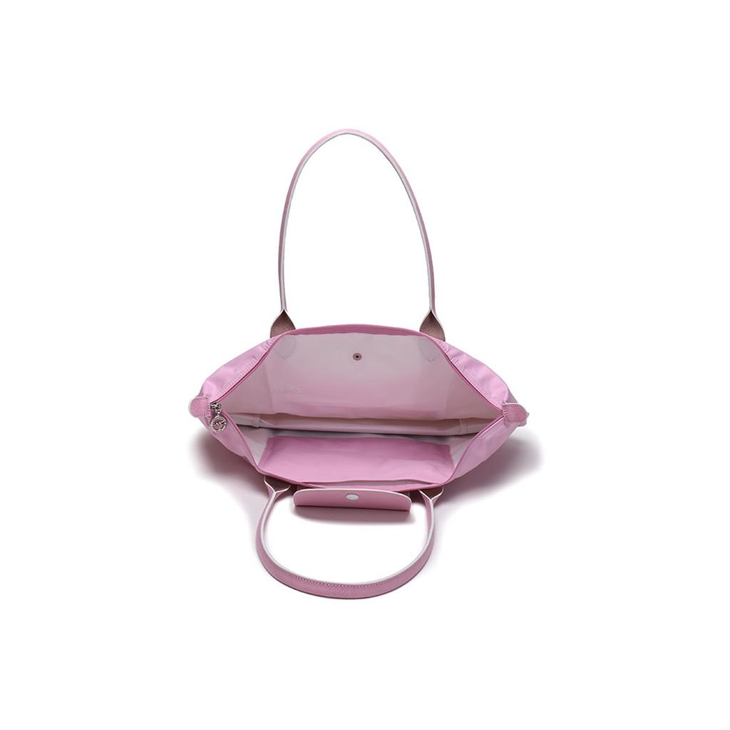 Longchamp Складная сумка-тоут Le Pliage Club 31 из нейлонового брезента и кожи Женская сумка-тоут Розовый 1899619P36