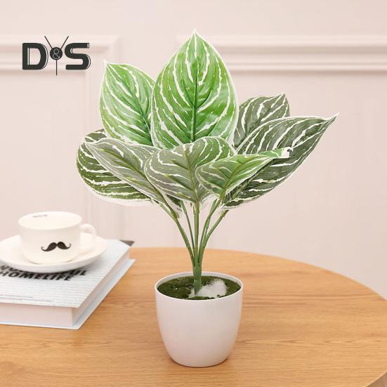 1 ветка изысканного мастерства, искусственное зеленое растение, не требует воды, полезно, 9 головок, искусственный лист периллы, украшение для искусственного растения