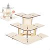 3 Tier Corner Display Stand for Retail Use with Shelves Food Events
