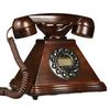 MYZ954 Проводной Деревянный Ретро Телефон: Настольный телефон в античном стиле из массива дерева