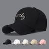 Women Embroidered Letters Solid Color Baseball Cap Men Sun Hat Sun Visor Hats Fishing Hat Peak Cap
