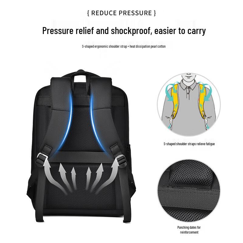 Lingjing Men's Business Laptop Backpack