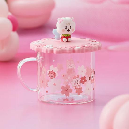 BT21 Baby Spring Fairy Glass Cup & Lid 340ml