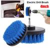1Pcs Blue Yellow Cleaning Brush Nylon Power Scrubber Brush  Upholstery Sofa Wooden Furniture