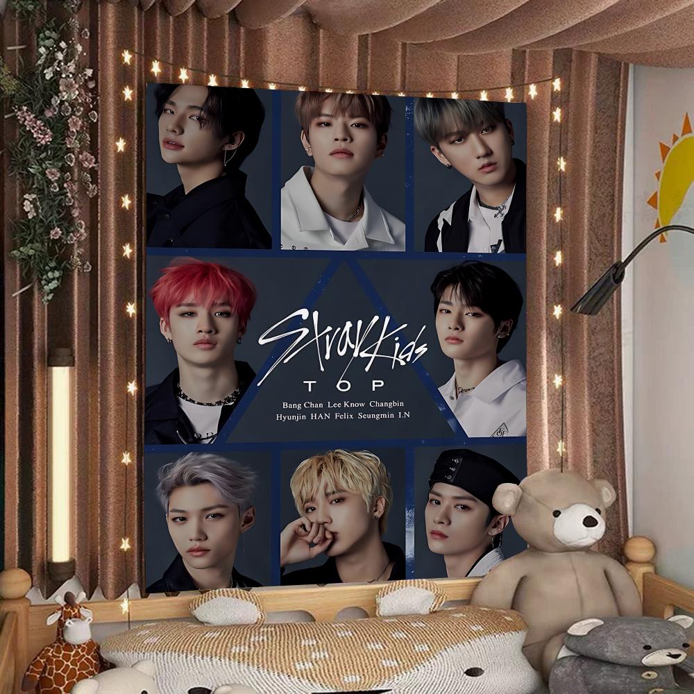 Stray Kids Kpop Подвесной Богемный Гобелен Богемные Настенные Гобелены Мандала Кавайная Декор Комнаты