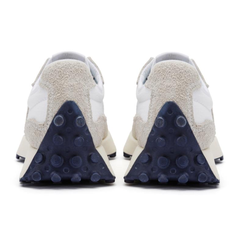 New Balance 327 Бело-лунный темно-синие кроссовки MS327RF1