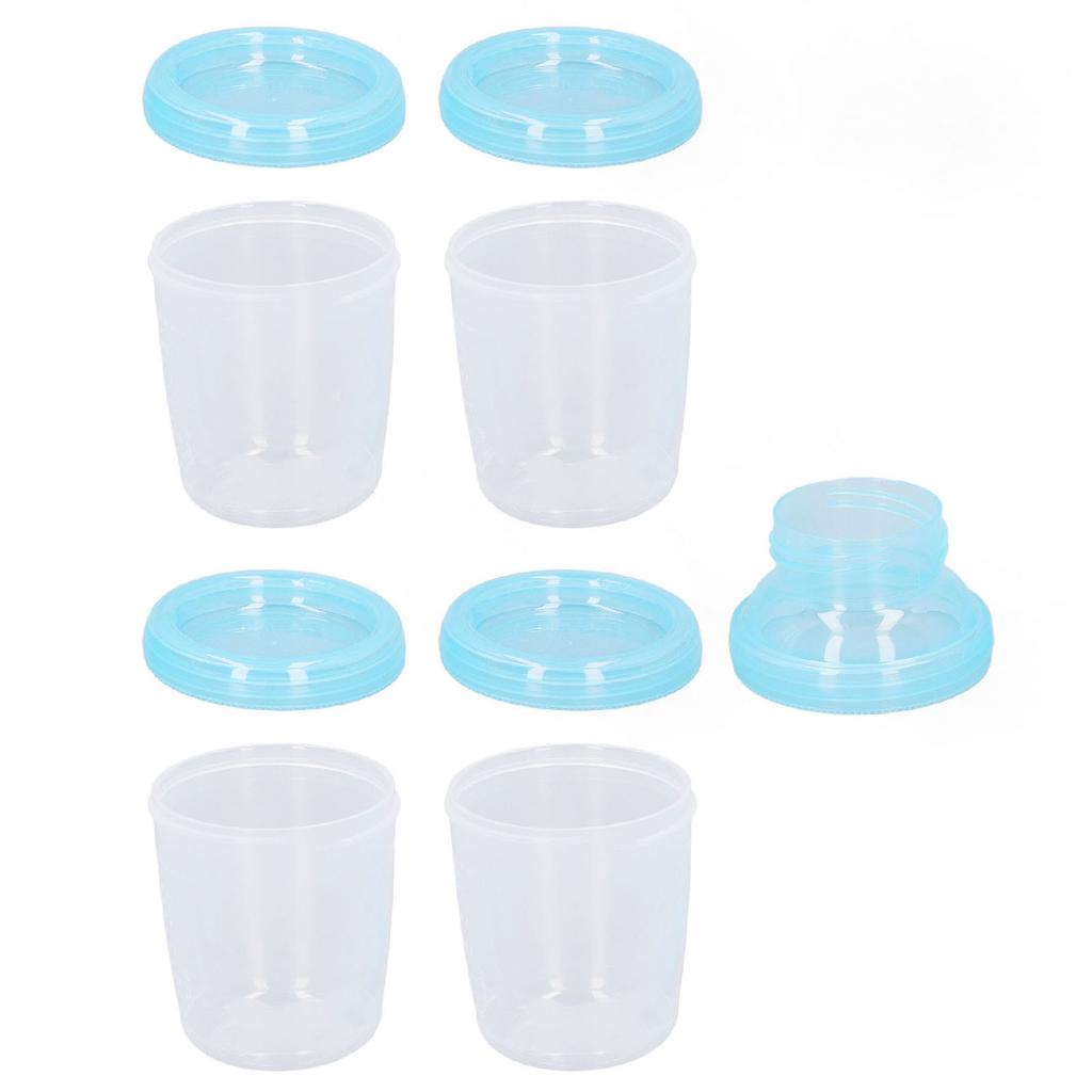Breast Milk Storage Cups Reusable Leakage Proof Portable Breastmilk Container with Lid for Home Travel 180ml 4pcs