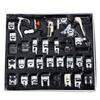 32-52pcs/Set Sewing Machine Presser Foot Press For Brother Singer Kit Braiding Blind Stitch OverLock Zipper Ruler Parts