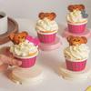 10Pcs Tall Layer Lid Cupcake Box Transparent Cookies Box Baking Dessert Container  Wedding Supplies