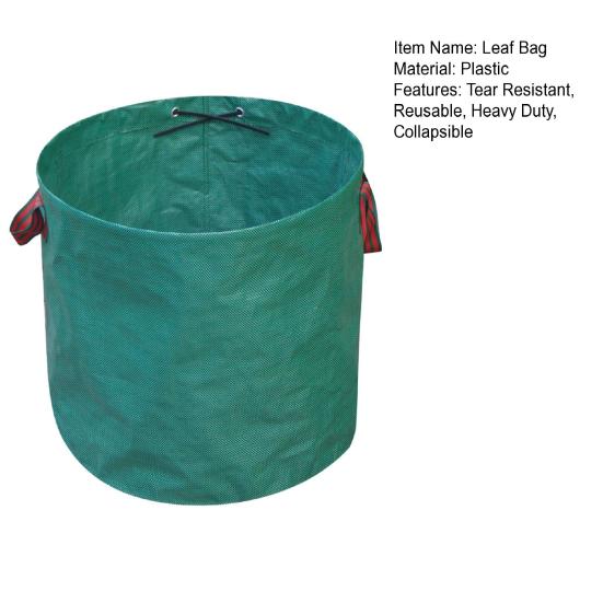 Сверхпрочный мешок для листьев, многоразовый мешок для садового мусора, складной мешок для газона, мешок для сбора садовых листьев для скошенной травы, веток