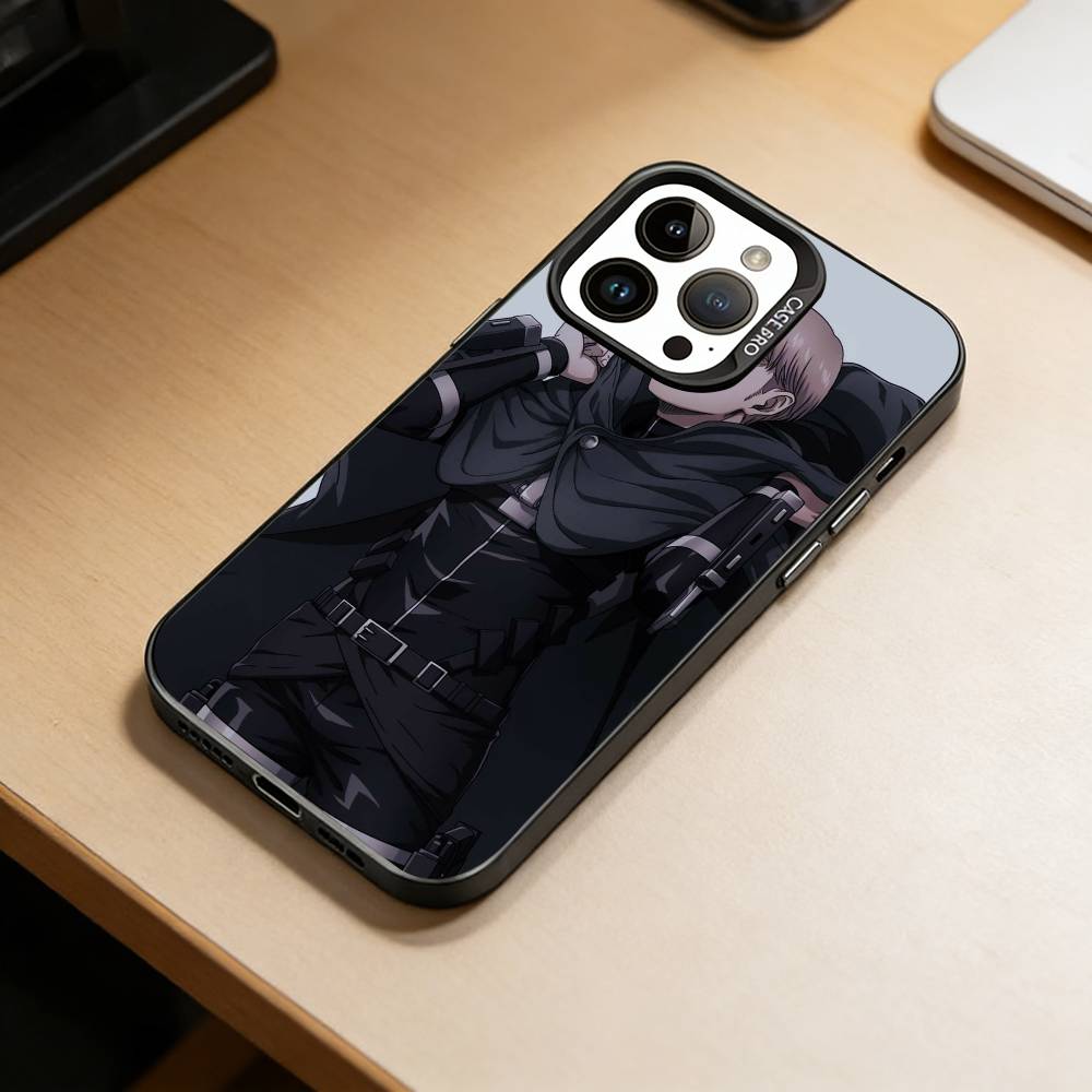Чехол для телефона Атака Титанов Для iPhone 17,16,15,14,13,12,11 Plus,Pro Max,XS,Красочный Серебристый Черный Чехол