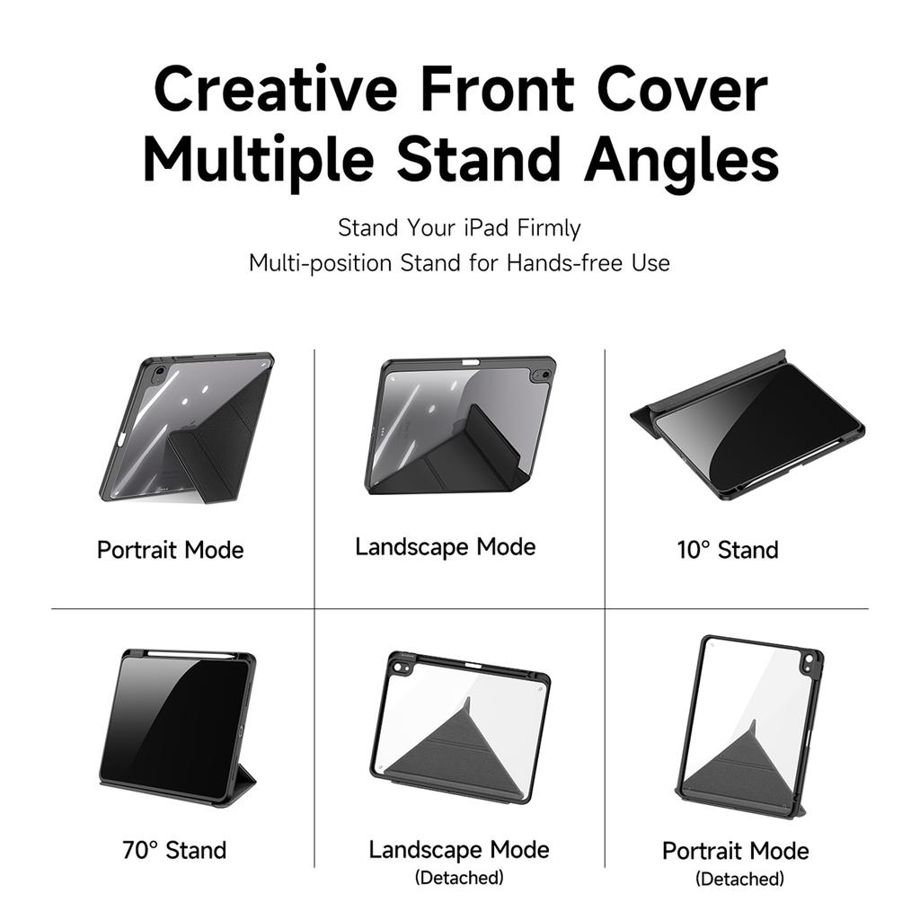 DUX DUCIS Magi Series for iPad Air 11 (2025)/(2024)/Air (2020)/(2022) Case Auto Wake/Sleep PU Leather+PC+TPU Tablet Cover