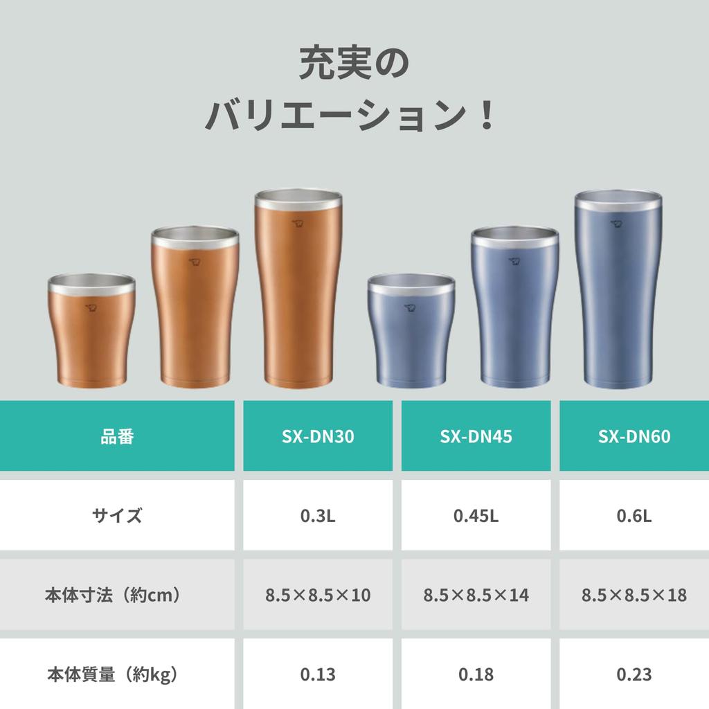 [Recommended for Hot Water] Zojirushi Mahobin Stainless Steel Tumbler Mug