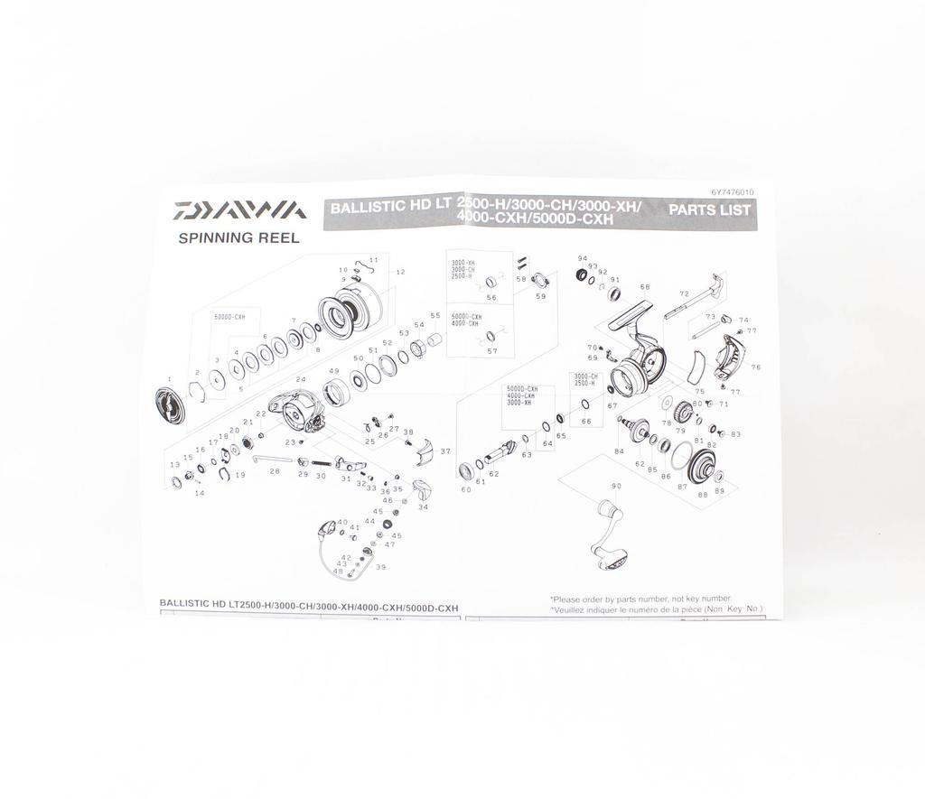 Daiwa Reel Spinning 25 Ballistic HD LT4000-CXH (4610)