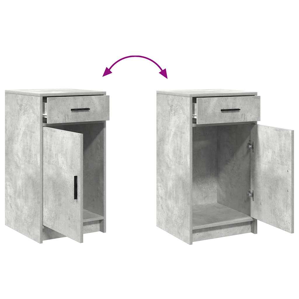 Makeup Table with Door 2 pcs Grey 50 x 41 x 135 cm Particleboard