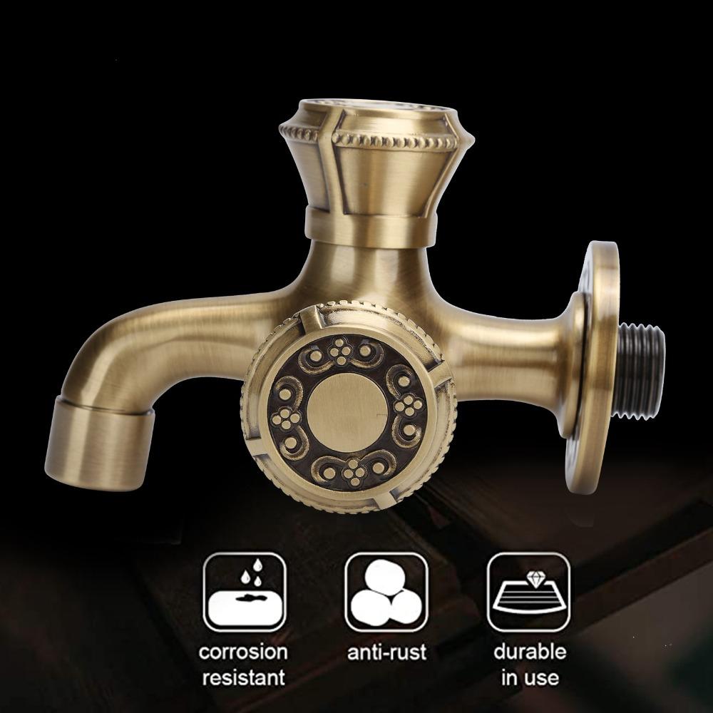 Single Cold Water Water Tap Brass Faucet Retro Washing Machine Faucet Kitchen