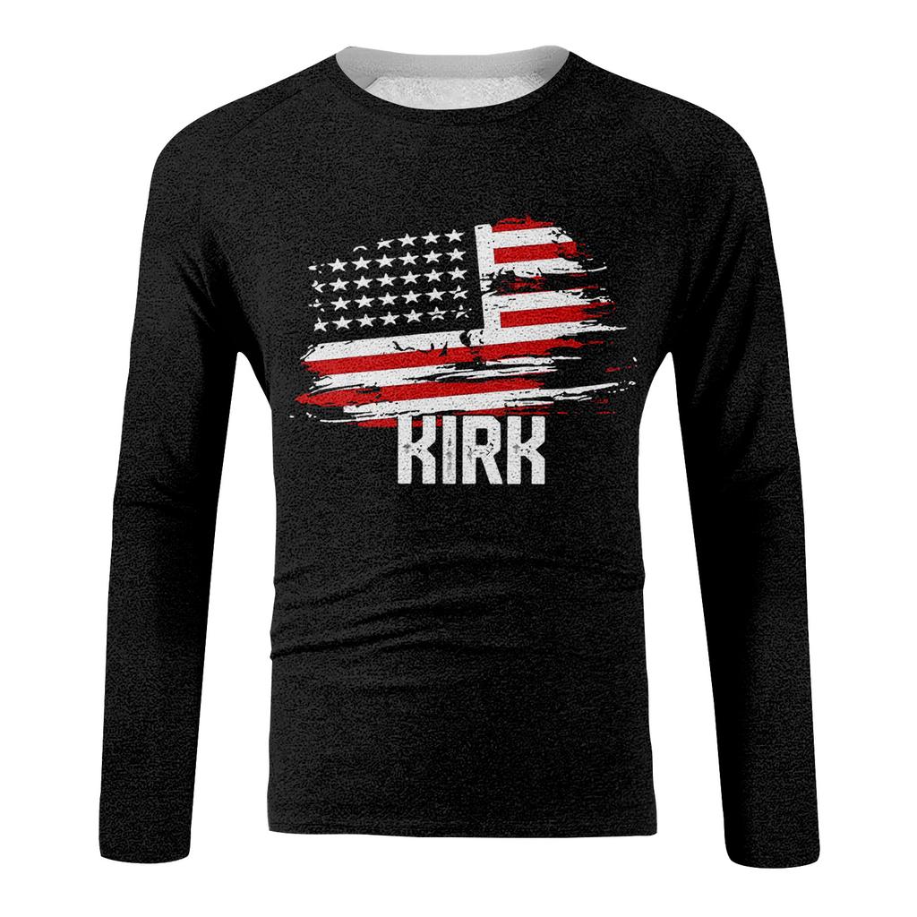 Casual Printed Raglan Sleeve Men's Long Sleeve Top