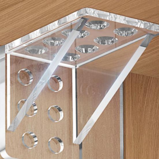 4Pcs Self Adhesive Shelf Support Punch Free Shelf Pegs Strong Load-bearing Easy Installation Cabinet Bookshelf Shelf Support