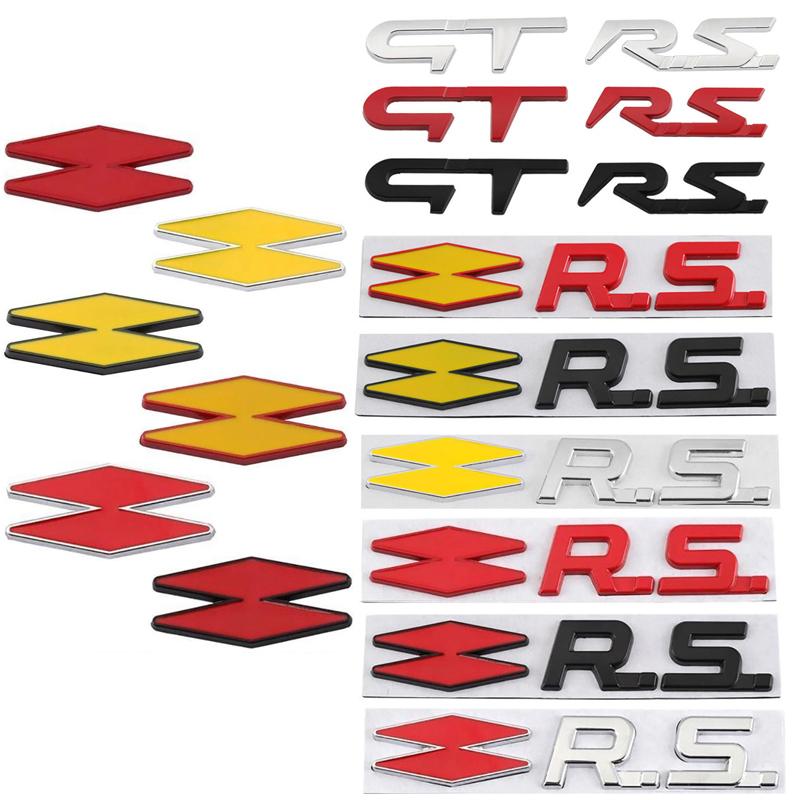 3D Металлические Наклейки Логотип Значок Эмблема GT RS Line Для Renault Logan Clio Megane 2 3 4 Kangoo Koleos Captur Twingo Duster