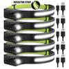 XPE+COB LED Sensor Headlamp USB Rechargeable Camping Search Light Headlight Led Head Torch Head Flashlight for Fishing Lantern